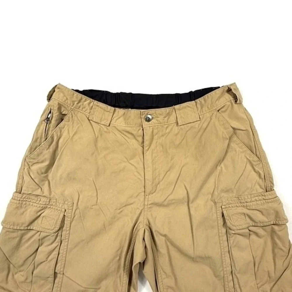 Duluth Trading Co‎ Tan Hiking Pants XL x 30 Elastic Waistband Nylon Lightweight
